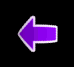 Purple arrow icons in various orientations and sizes displayed on black backgrounds with white outlines.