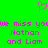 Green background with pink pixelated text reading 'We miss you Nathan and Liam' and a pink heart symbol above the text.