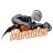 Pixelated image of a figure in dark clothing holding an object with orange and brown tones against a light background.