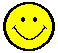 Yellow circular face with black outline showing multiple expressions including smiling, winking, and sticking out red tongue.