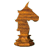 A contact sheet of 8 animated frames showing a wooden chess knight piece from multiple angles against a gray background.