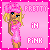 Pixelated image of a blonde woman in a pink dress and headpiece with 'PRETTY IN PINK' text on a pink background.