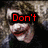 six shows a person with light brown hair and red lipstick, each displaying different text overlays in bold red font