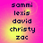Pixelated text list on gradient background with no visible animation changes.