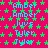 A static image with a bright pink background covered in green star shapes, featuring repeated blue text names 'Amber', 'JuvS', and 'Tyler'