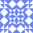 Blue background with white pixelated geometric shapes arranged in a symmetrical pattern.