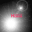 Four grayscale display a bright circular light source with red text 'Hiiiii' in each, showing subtle variations in the light's position and intensity across frames