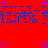Red background with blue text repeating 'JULEZ+ELIZ+FIEJDS' and purple plus signs scattered throughout.