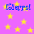 Purple background with scattered yellow stars and four instances of blue text reading '!Sierra!' in pixelated font.