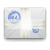 A pixelated static image shows a white envelope with two blue circular icons on a light gray background.