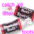 Animated sequence of candy bar icons with pink text overlays, showing subtle motion in the background and text elements.