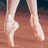 A four- shows a dancer's feet in ballet shoes on wood, a boombox with multicolored text about dance moves, a white figure against red and white, and a black-and-white dancer silhouette