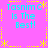 A static image with a bright pink background, yellow dotted border, and four identical text blocks reading "Tasnim C Is The Best!" in cyan pixelated font.