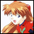 Pixelated anime-style character with orange hair and red outfit on left, black background with white text "Anime IM" and stylized "AIM" logo on right.
