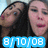 Two people with dark hair appear in a close-up, one on the left and one on the right, with a blue banner displaying '8/10/08' at the bottom.