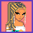 Pixel art of a woman with braided hair, white top, blue jeans, and colorful bag against pink background; text reads 'City Girl <33' in yellow.