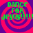 Four identical display green text 'DANCE FOR JESUS!!!!!' over red and purple spiral backgrounds with pixelated edges