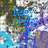 Pixelated static image with blue text reading 'Freaky' over a multicolored abstract background of yellow, gray, purple, and blue tones.