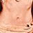 A pixelated image of a woman with long brown hair, showing torso and head views in a with text overlay