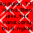 Red background with white diamond lattice pattern and black text listing names in four