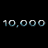 A 4-frame contact sheet of a pixelated animated icon showing a character with dreadlocks and glasses across different backgrounds, including one frame with "10,000" text on black.