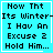 Four identical cyan square with black pixelated text reading "How Tht Its Winter- I Hav An Excuse 2 Hold Him..." each containing a distinct white animated symbol