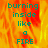 Pixelated text 'burning inside like a FIRE' in teal on orange-yellow flame background, with one frame showing gray lower-right corner.