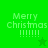 Green background displays "Merry Christmas !!!!!" text with a star symbol, showing animation changes between frames.