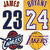 Four pixelated buddy icons arranged in a 2x2 grid: top-left shows 'WILF' text above dark blue '23', top-right has purple 'WILF' on yellow background with white '24', bottom-left depicts a cartoon character, bottom-right is a golden basketball.