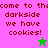 Pixelated text and star icons on split background with pink, green, and gray sections.