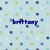 Pixelated blue text 'Buffy' on a light pastel background with scattered square pixels in muted blues and greens.