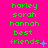 Green text on bright pink background reads 'harley sarah hannah best friends' with blue symbols changing across frames.