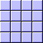 A static grid of four rows and four columns showing identical light purple square tiles with subtle pixelated gradients, separated by thin black lines.