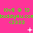 A bright pink background displays repeating green text and symbols in a pattern with animated white pixel effects