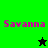 Pixelated green and black displays "Savanna" text with star symbols changing between frames