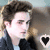 Pixelated static image of a person with dark brown hair wearing a black jacket over light blue shirt, right side showing partial heart symbol.