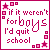 Pixelated text in magenta and pink on white background with star and square icons, showing two states of an animation where 'boys' changes from dark to light color.
