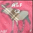 Pixelated icon with pink background, white text 'A&F' and 'C3', abstract shapes in muted tones.