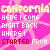 A 50x50 pixel animated buddy icon featuring repeated text on a pink background with star patterns, displayed as a contact sheet of three frames showing identical content.
