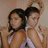 Two people in white tops pose back-to-back against a light background, with pink text reading 'best friends 4 life' on the right side.