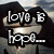 Four display text phrases over a mountainous landscape background with a heart-shaped cutout