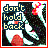 A static image shows a stylized figure with black hair and red lips against a light blue background, with the text "don't hold back" in yellow letters at top left.
