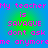 Pixelated text on a blue-green gradient background with repeated phrases in bright pink and green.
