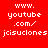 Red background with white pixelated text repeating 'www.youtube.com/jcisudclones' in a pattern across multiple