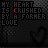 pixelated icons with dark backgrounds, featuring repeated heart outlines and text variations like "HEART CRUSHED BY A FORMER LOVE" in red and pink hues