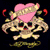 Animated pixel art of a skull with pink heart, red horns, and crossed bones on black background; another skull with red eyes and purple band on red background; snake on maroon background.