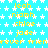 A static image with a cyan background patterned with white stars, featuring repeated yellow text names and partial phrases.