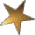 Nine star-shaped icons arranged in a , each with distinct color gradients and pixelated edges on white background