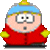 Pixelated character in red coat and blue hat with yellow accents, showing multiple facial expressions and hand positions across frames.