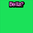 Green background with pixelated pink text and a pixelated image of a woman's face.